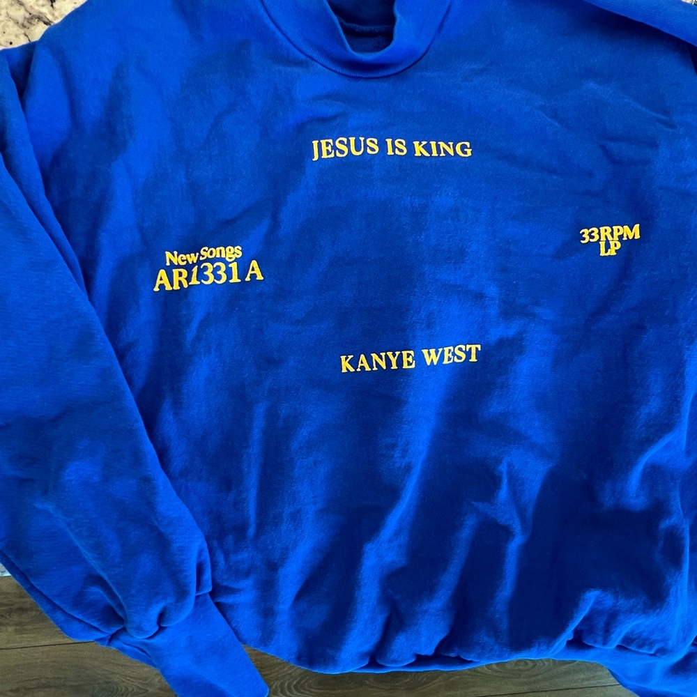 Kanye West Jesus is King Vinyl Crewneck II (Small)